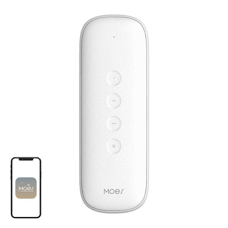 MOES ZR-SR-R01-WH ZigBee-scenbrytare, IP55 (vit)