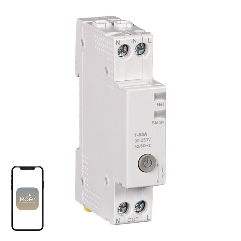 MOES WCB-A5-TW-E1 Wi-Fi-styrd LED-drivrutin med justerbar vitfärg