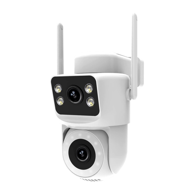 MOES WCM-Q29 8 MP Wi-Fi-IP-kamera med dubbla objektiv