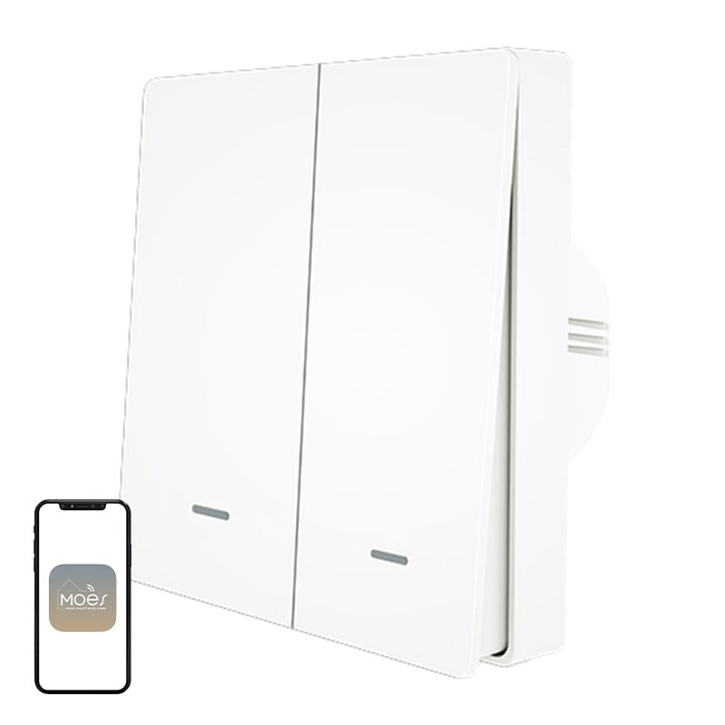 MOES ZS-B-EU2 ZigBee 2-kanals strömbrytare