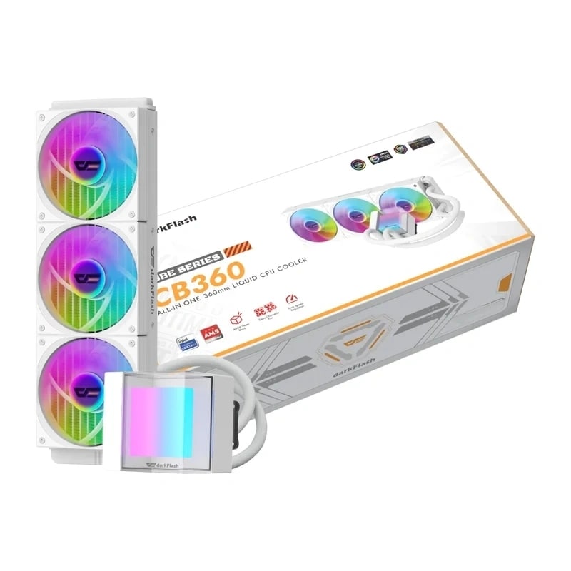 Darkflash CB360 CPU-kylare (vit)