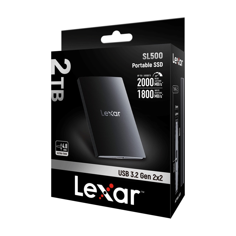 Lexar SL500 2 TB bärbar SSD-enhet