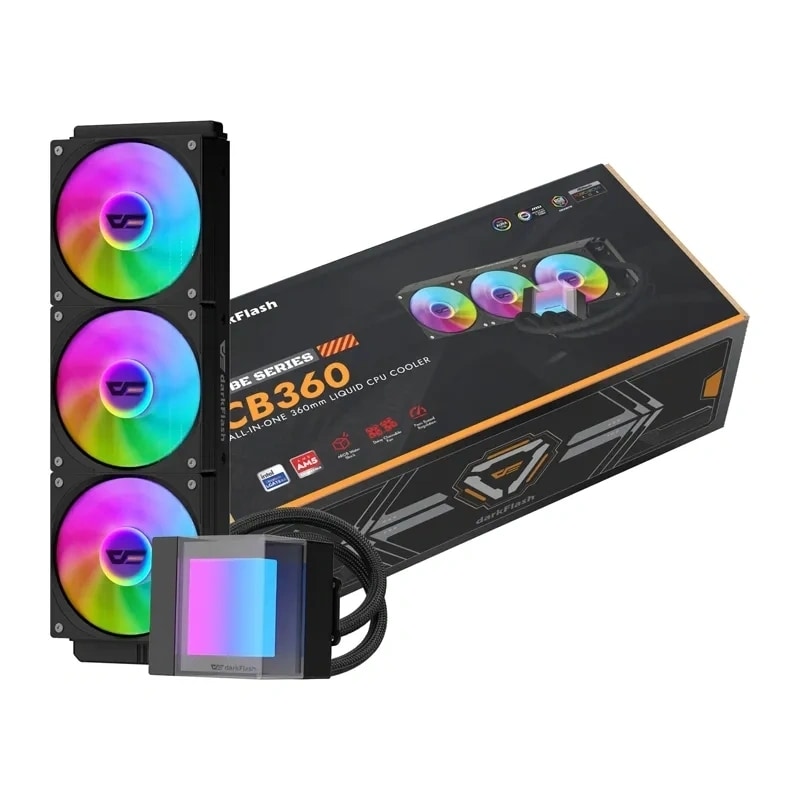 DarkFlash CB360 vattenkyld CPU-kylare (svart)