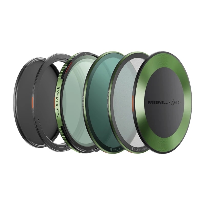 Sats med variabelt ND-CPL-filter, Freewell Brandon Li, 82 mm