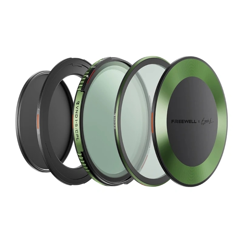 ND/CPL-filtersats med variabel densitet, Freewell Brandon Li, 72 mm