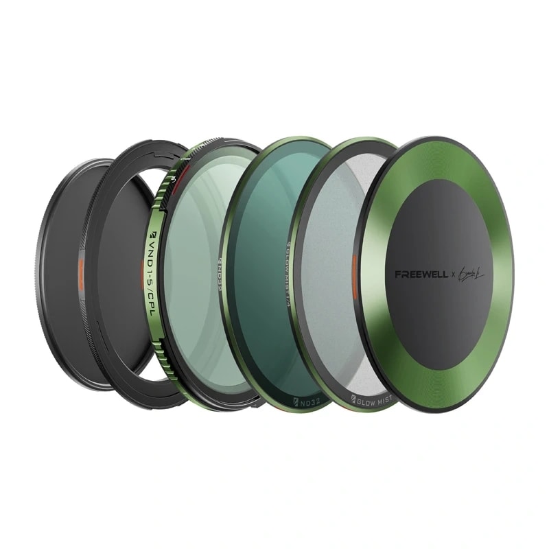 ND-CPL-filtersats med variabel densitet Freewell Brandon Li 77 mm