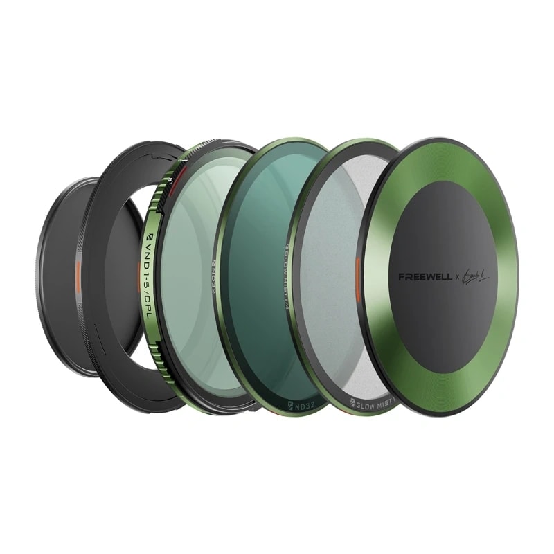 Sats med variabelt ND/CPL-filter, Freewell Brandon Li, 67 mm