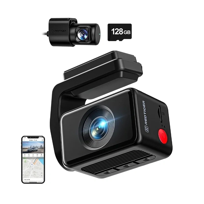 REDTIGER F4 Pro WiFi 4K + 1080p 128 GB ajotallennin