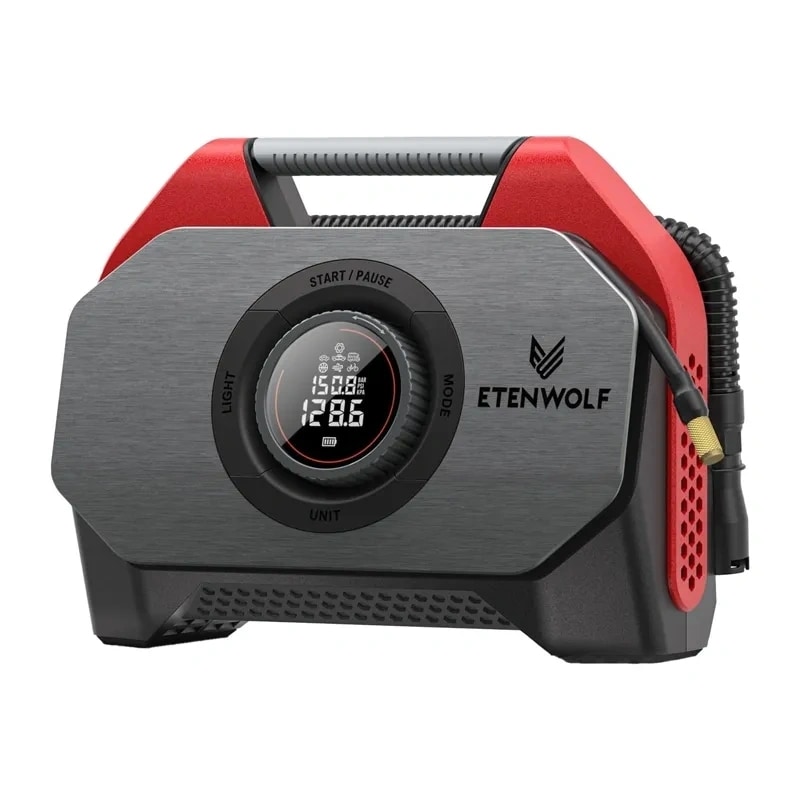 Etenwolf S6 SE bilkompressor, 11,03 bar, 15 600 mAh (röd)