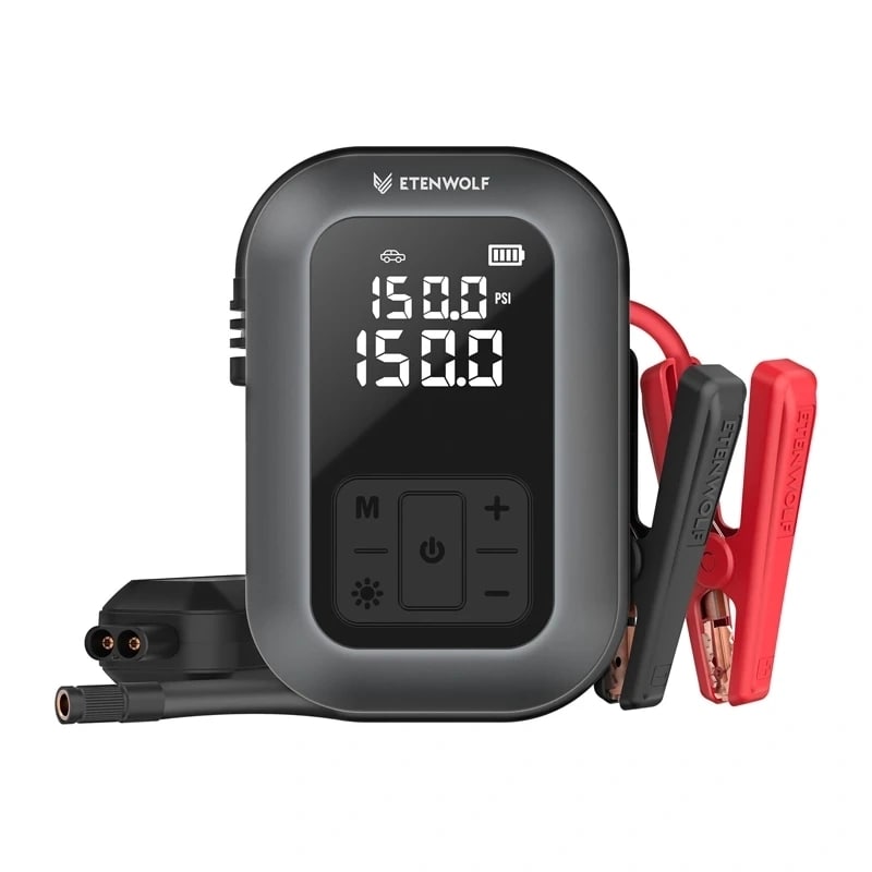 Etenwolf X5 Pro luftkompressor för bilen, 11,03 bar, 6000 mAh