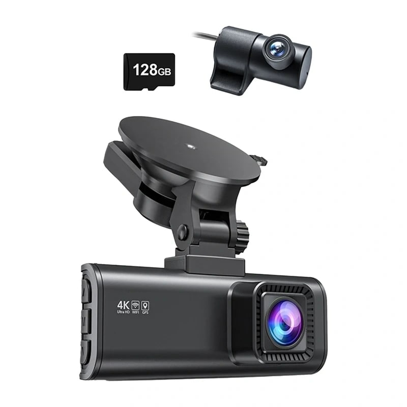 REDTIGER F7NP WiFi 4K + 1080p 128 Gt:n ajokamera