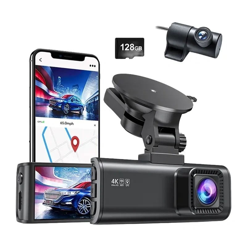 REDTIGER F7NP WiFi 4K + 1080p 128 Gt:n ajokamera