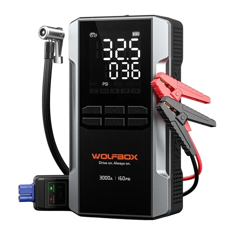 WOLFBOX MegaVolt 16 Air 16 000 mAh 3 000 A startkabel