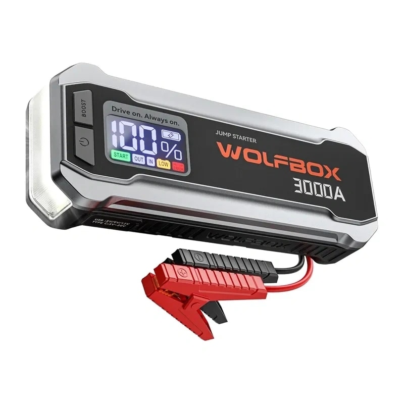 WOLFBOX MegaVolt 16 16 000 mAh 3 000 A startkabel