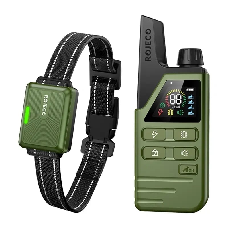Träningshalsband Rojeco DOG800 (grönt)