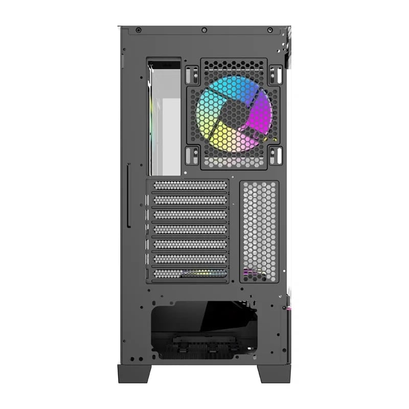 Datorchassi DarkFlash K430 + 6 fläktar (svart)