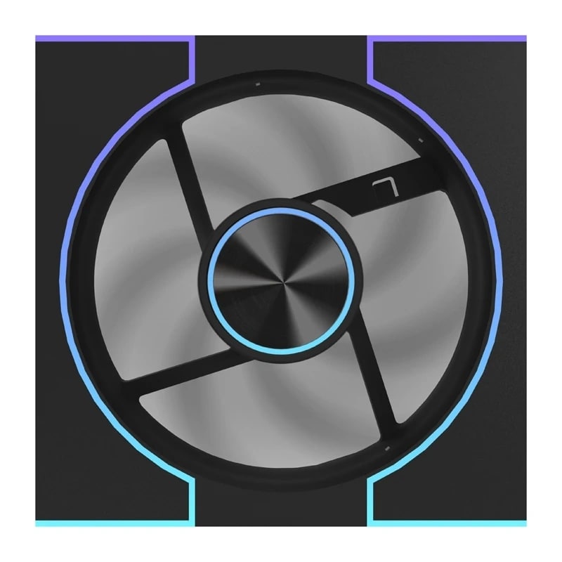 Fläkt DarkFlash DM8 LINE (svart)