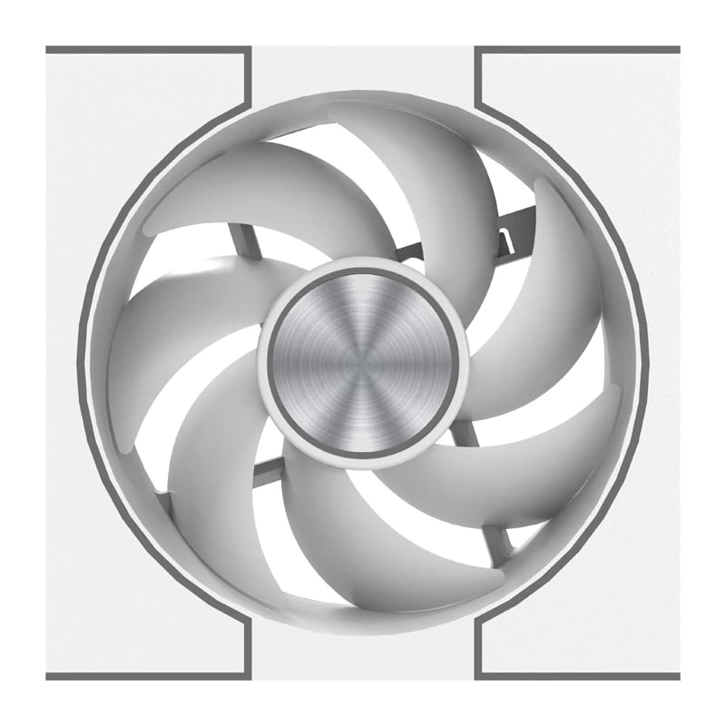 Fläkt Darkflash DM8 LINE (vit)