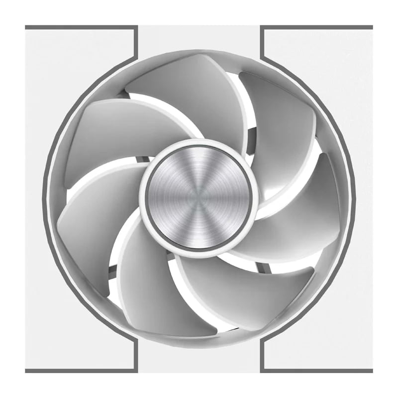 Fläkt Darkflash DM8 LINE (vit)