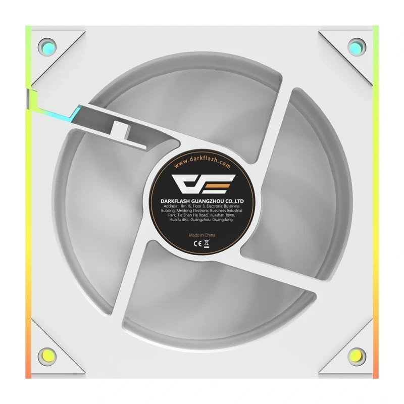 Fläkt Darkflash DM8 LINE (vit)