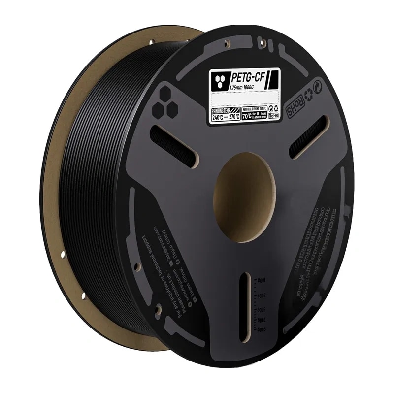 ELEGOO PETG-CF kolfiberfilament (svart) 0,5 kg