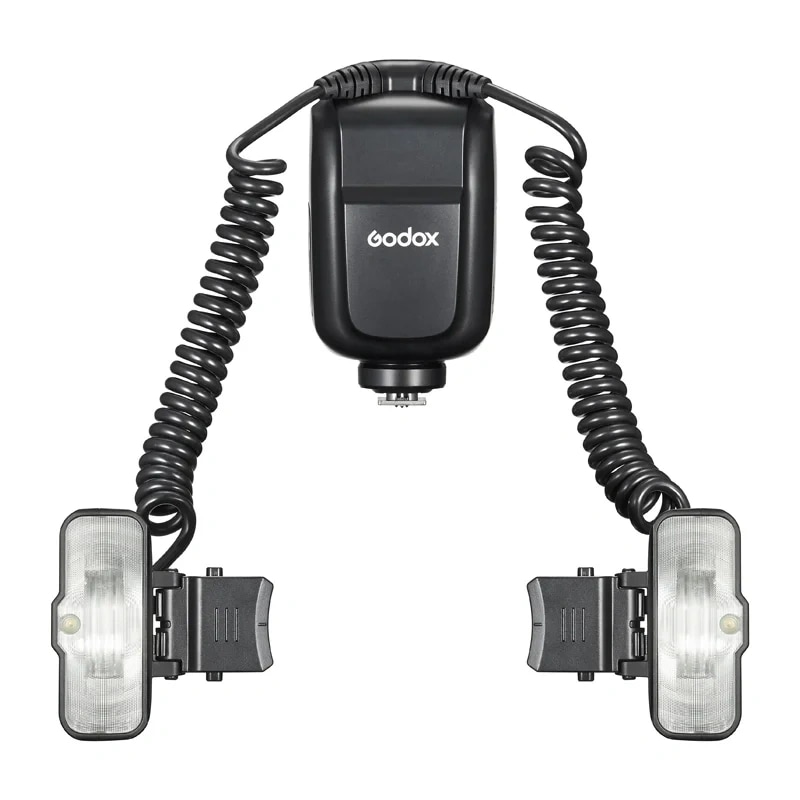 GODOX MF-T76 makroblixt med två blixthuvuden för Canon