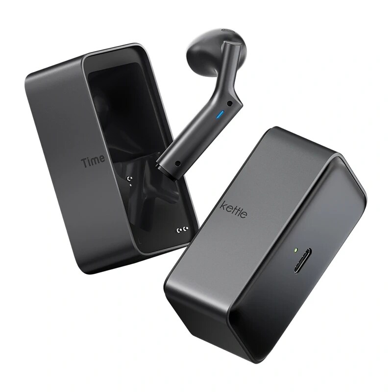 TimeKettle W4 Plus TWS-hörlurar med översättningsfunktion (svarta)