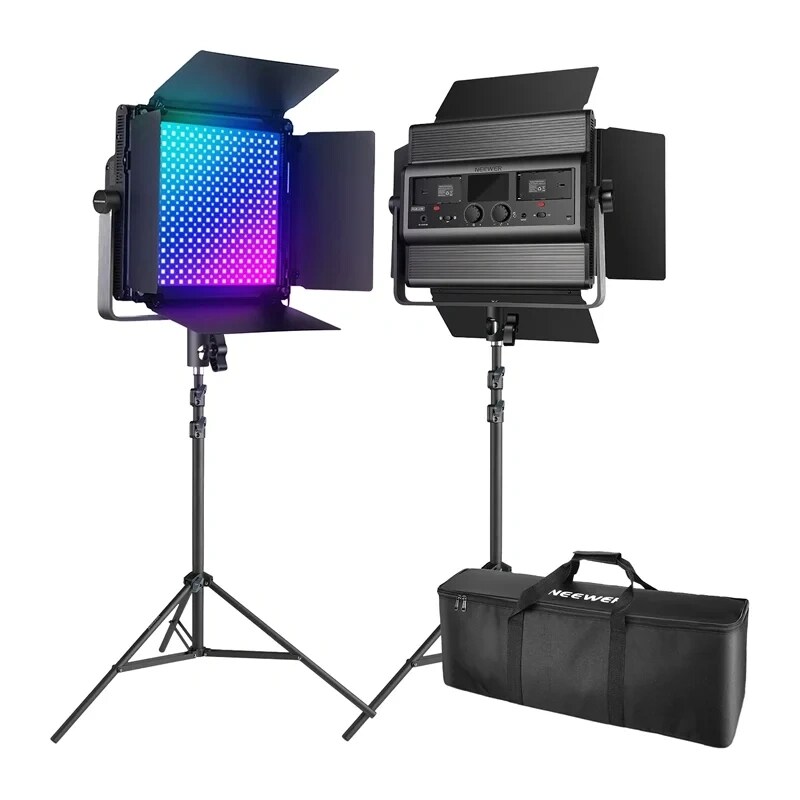 Set med 2 NEEWER RGB1200 60 W V4 LED-lampor