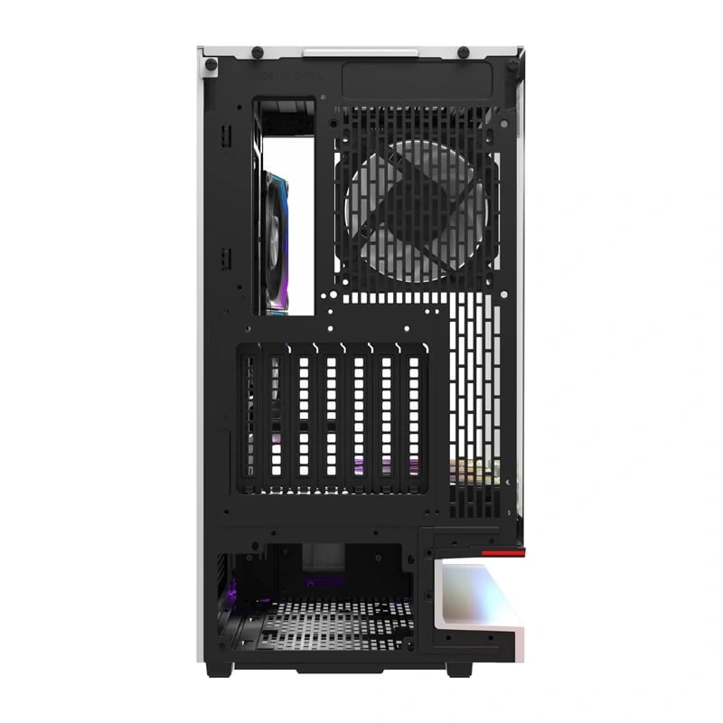 DarkFlash F1 ATX-datorchassi + 6 fläktar (vit)