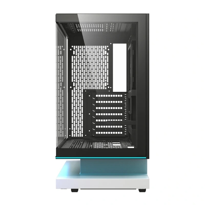 DarkFlash F1 ATX-datorchassi + 6 fläktar (vit)