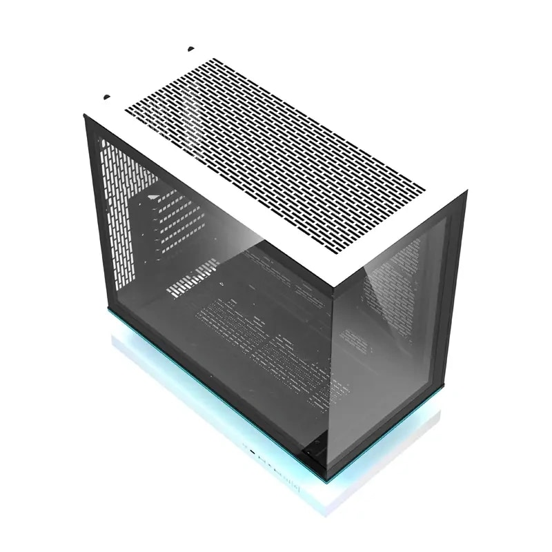 DarkFlash F1 ATX-datorchassi + 6 fläktar (vit)