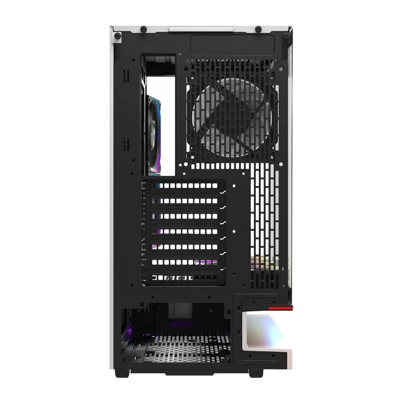 DarkFlash F1 ATX-datorchassi + 6 fläktar (vit)