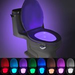 Rörelseaktiverad nattlampa för toaletten - 7 färger