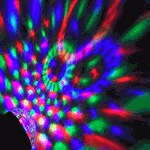 Roterande Discokula - Magic Ball roterar och pulserar med musiken