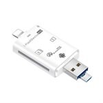 4i1 Minneskortläsare USB/Lightning/MicroUSB