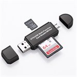 2i1 Minneskortläsare USB / MicroUSB
