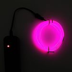 Batteridriven Led Glowstrip Neon slinga 3 Meter - Cerise