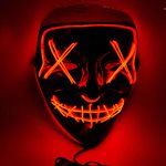 El wire purge led mask - Röd