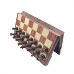 Schack Set - Svart/Vita Pjäser 31,5x27,2cm